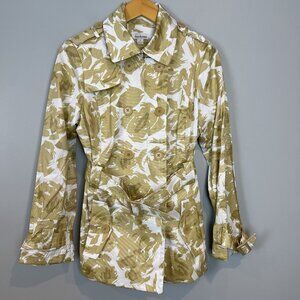 Joan Rivers Raincoat Short Trench Jacket Size Small Double Breasted Belt NWOT